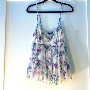 Abercrombie & Fitch babydoll floral cami | large